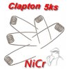 5ks Clapton spirálky NiCr 0.4mmx0.2mm 0,55Ω
