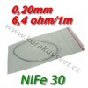 Odporový drát NiFe30 0,20mm 6,4ohmu