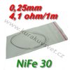 Odporový drát NiFe30 0,25mm 4,1ohmu
