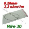 Odporový drát NiFe30 0,28mm 3,3ohmu