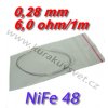 Odporový drát NiFe48 0,28mm 6,0ohmu