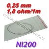 4m Odporový drát NI200 0,25mm 1,8ohmu