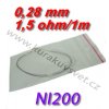 4m Odporový drát NI200 0,28mm 1,5ohmu
