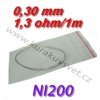 4m Odporový drát NI200 0,30mm 1,3ohmu