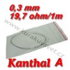 Odporový drát Kanthal A 0,30mm 19,7ohmu