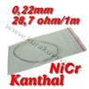 Odporový drát Kanthal NiCr 0,22mm 28,7ohmu