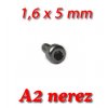 5 ks šroubky M1,6x5mm imbus hlava