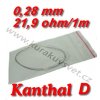 Odporový drát Kanthal D 0,28mm 21,9ohmu