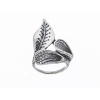 Stříbrný prsten Lístky zatočené