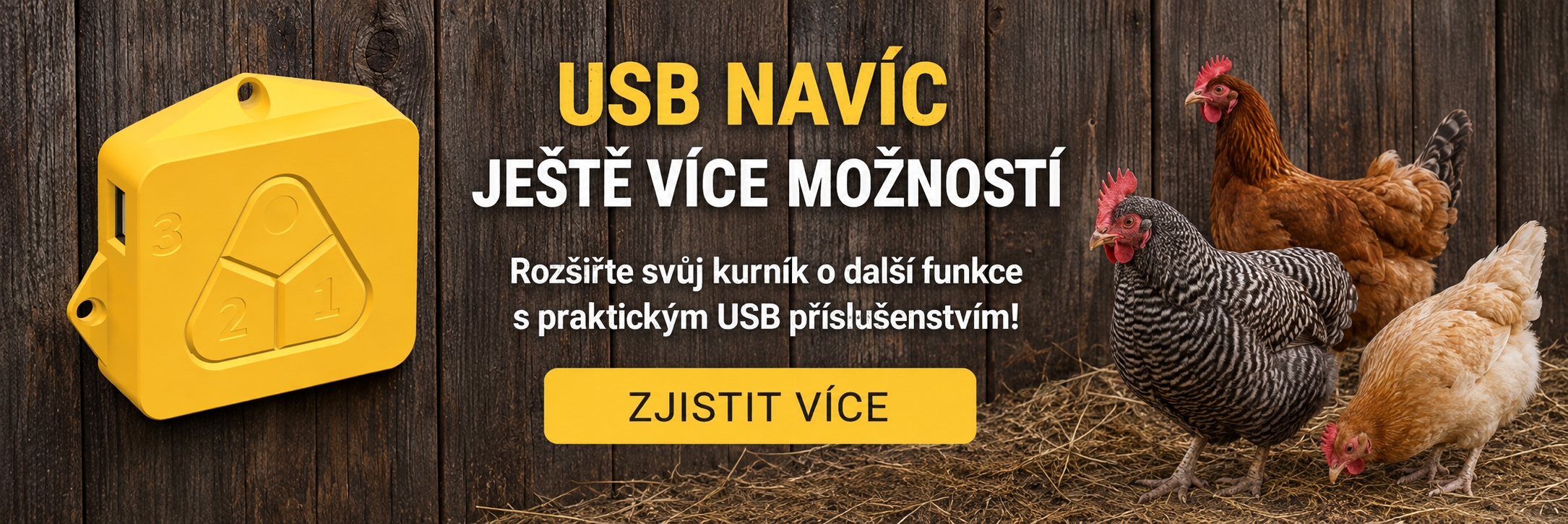 Automatické krmení a světlo do kurníku