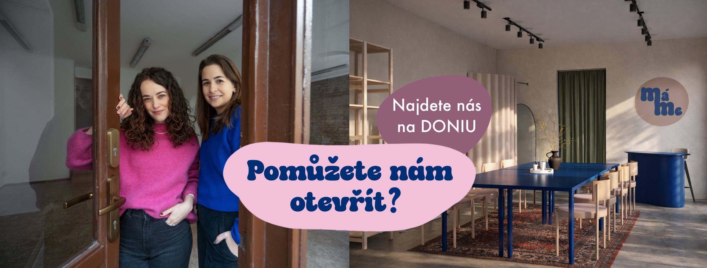 Banner odkazující na kampaň k novému projektu Máme na Donio.cz