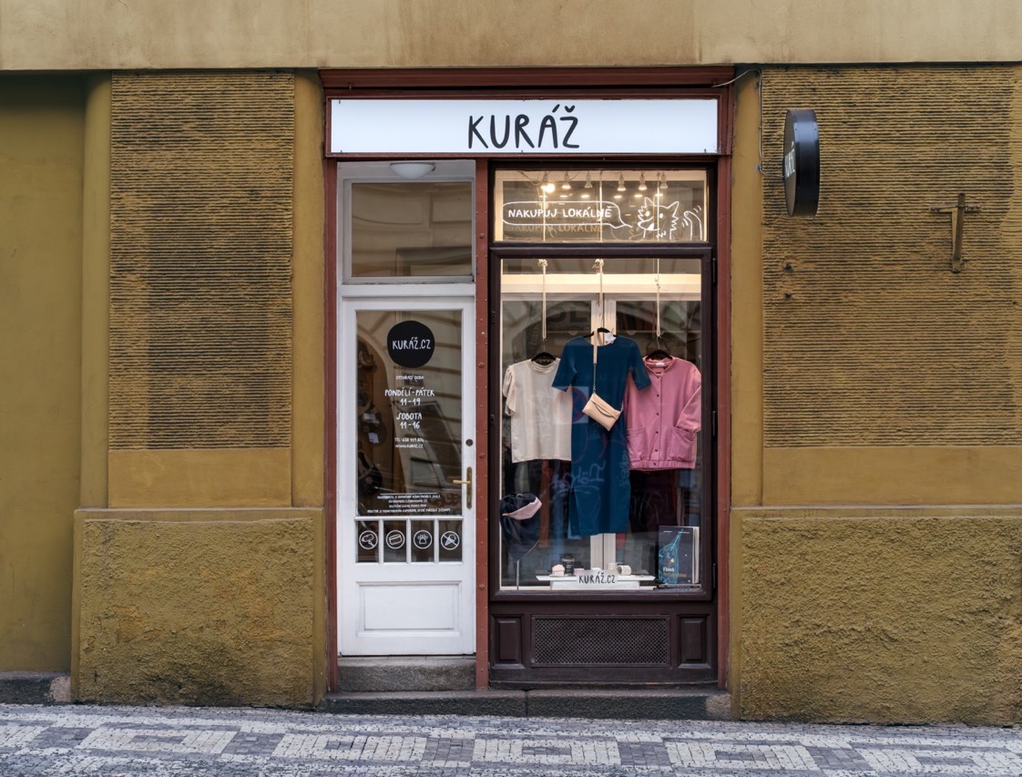 Kamenná prodejna Kuráž – Veletržní 48, Praha 7