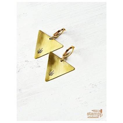 arrow triangle earrings
