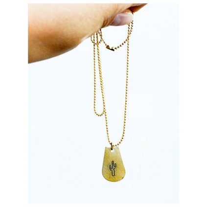 triangle necklace with bees (1)