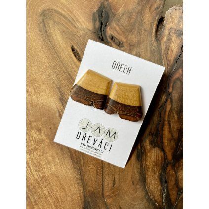 Náušnice JAM Wood Ořech