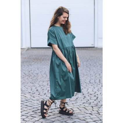 Šaty Minile Wide Dark Green