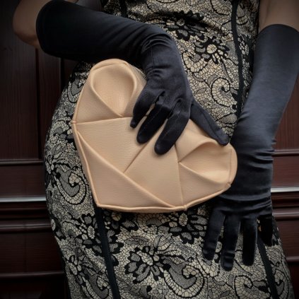 Kabelka 3v1 Eatme Srdce Pudrové