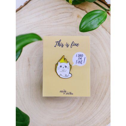 Pin Míša v šálku This is fine