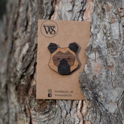 Brož Wood Style Medvěd