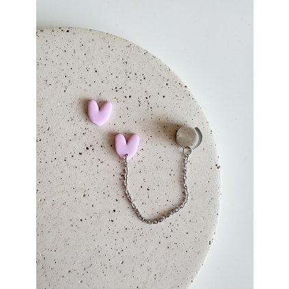 Náušnice & Cuff Yesmonite Heart simple