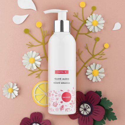 Tělové mléko Caltha Růžové geranium