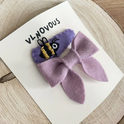 Sponky Vlnovous Včelka & Mašle