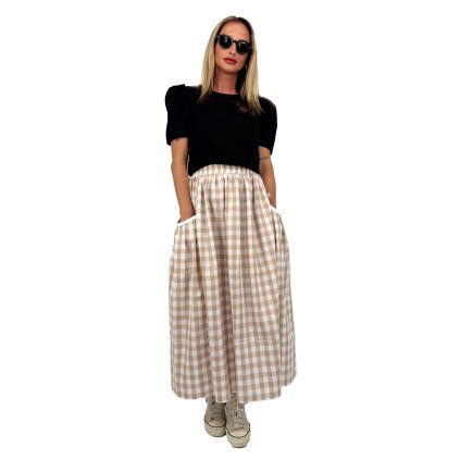 Sukně KaDu Daisy Kostkovaná