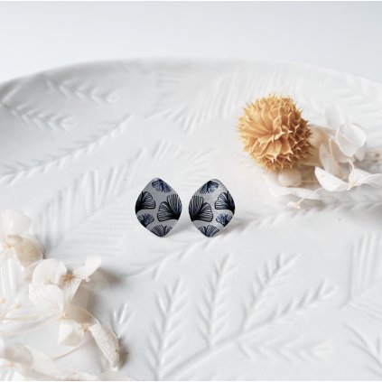 Ginkgo lístky stříbrné 01