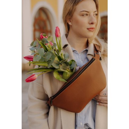 Ledvinka Wood Style Uni Hnědá