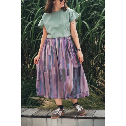 Sukně Minile Volume Bloom Rose