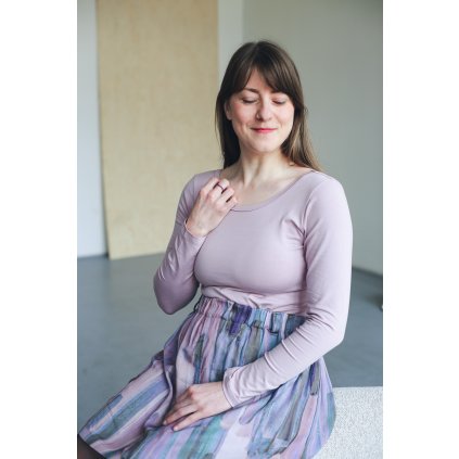 Tričko Minile Siluet Long Light Pink