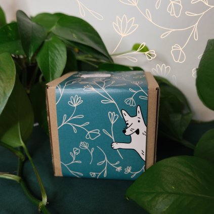 Dárková krabička Kuráž Květiny Opálová