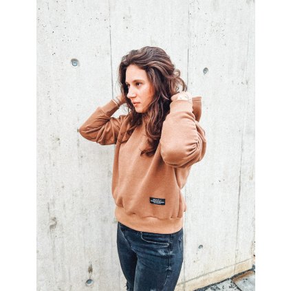 Mikina Wild Walk Simply Short Camel