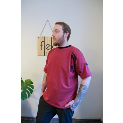 Tričko Flek Store Vínové