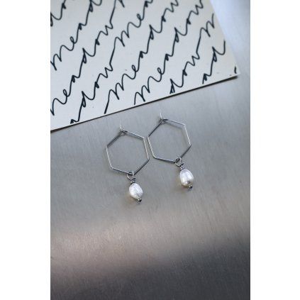 Náušnice Meadow Hexagon