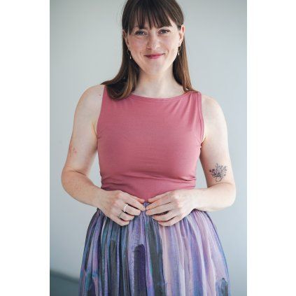 Tílko Minile Oboustranné Blush