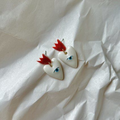 Náušnice No-Ni Ateliér Srdce