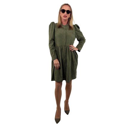Šaty KaDu Amelie Khaki Manšestr