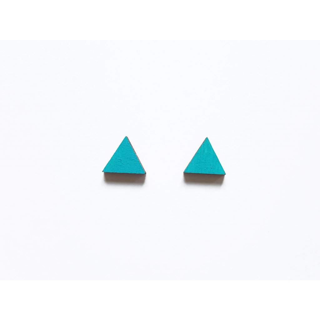 Náušnice Alizi Design Trojúhelníky více barev Barva: Modrá