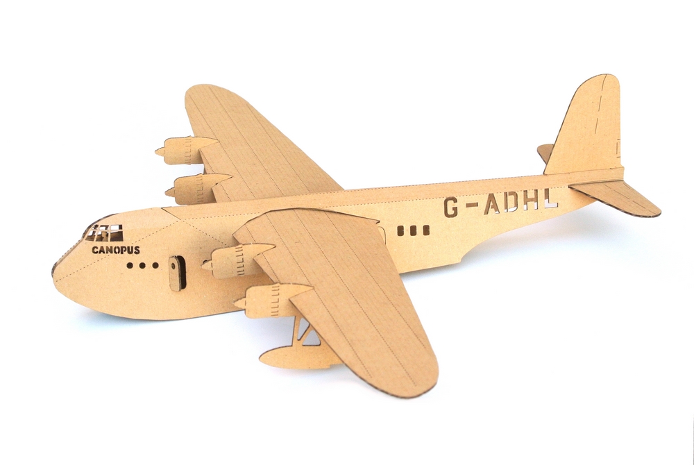 Letadlo Aerolinky z lepenky SHORT S-23 Empire