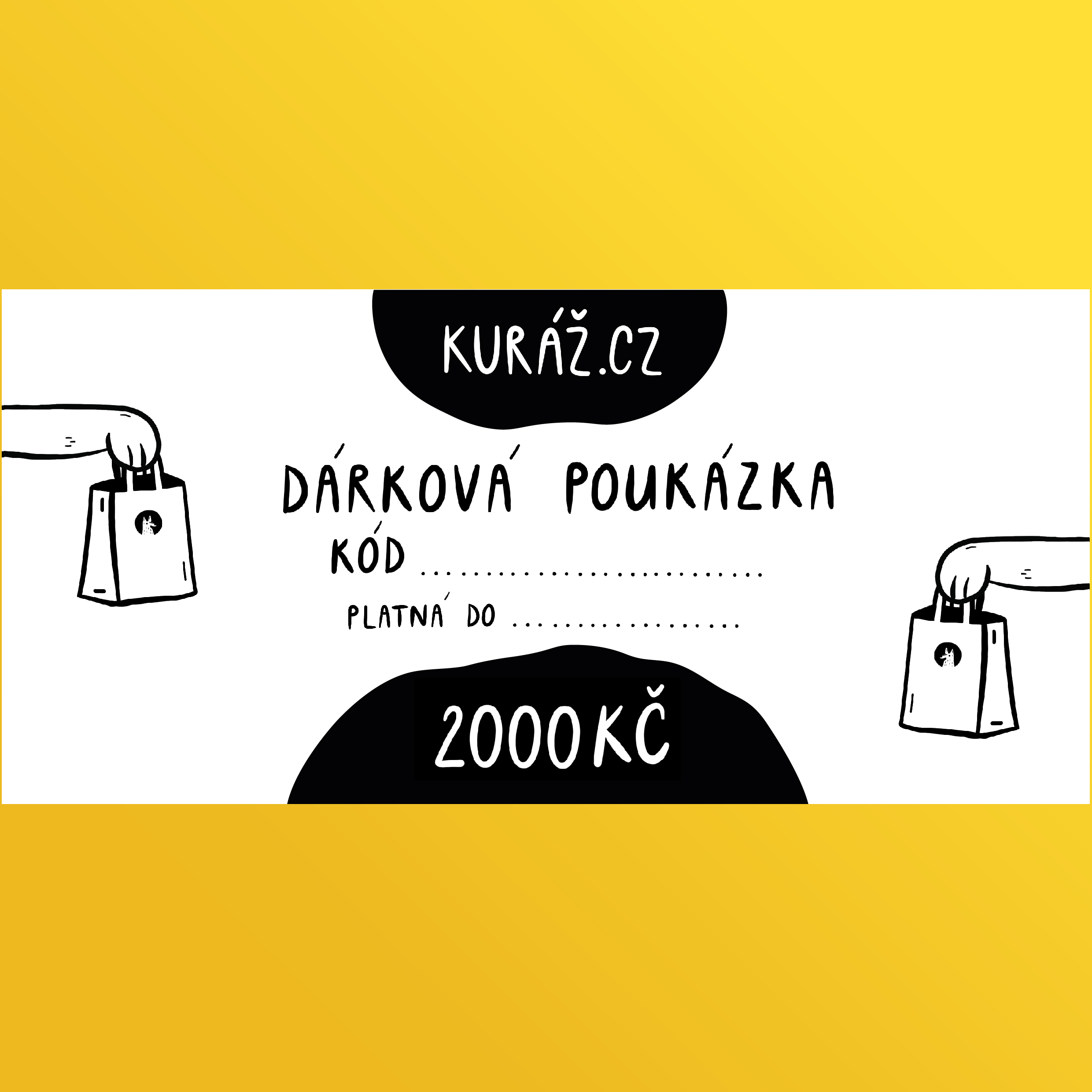 Dárkový poukaz/Voucher Kuráž Cena: 2000 Kč