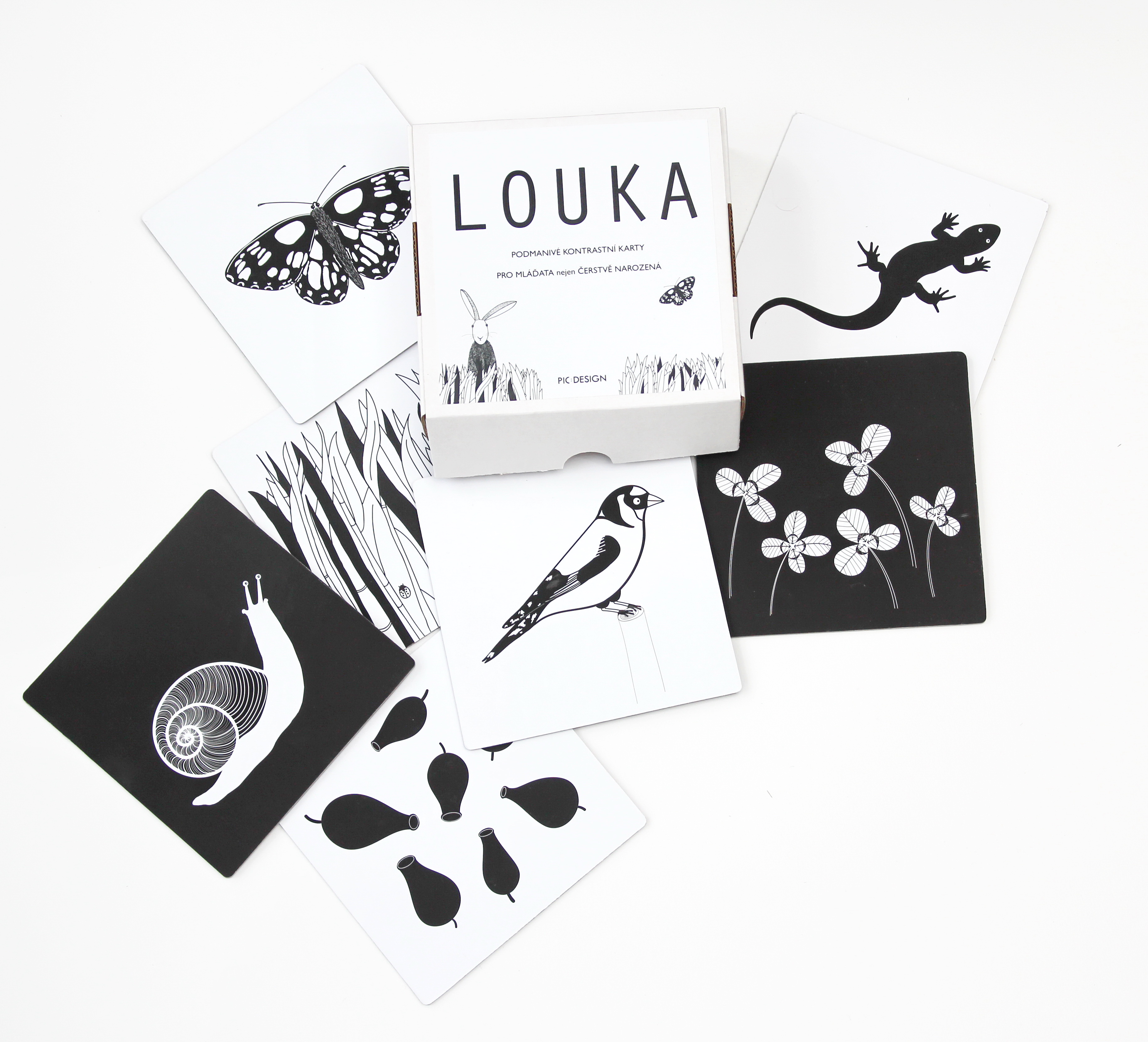 Kontrastní karty Pic:Design Louka