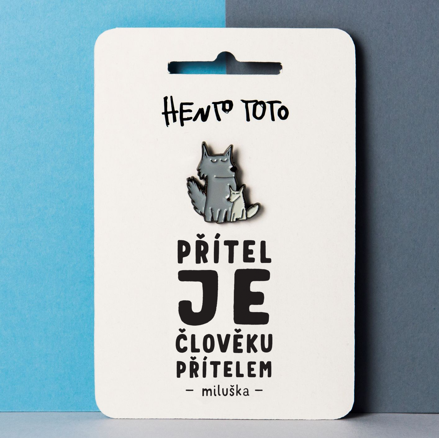 Odznak/Pin Hento Toto Miluška vlci