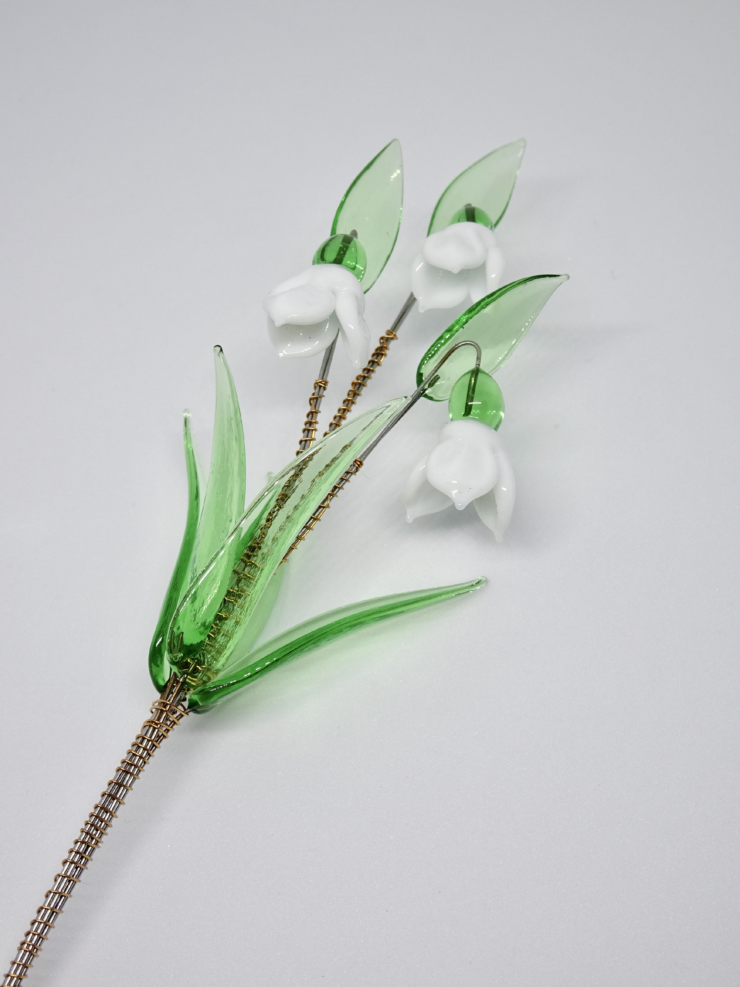 Skleněná květina Markéta Hujerová Sněženky