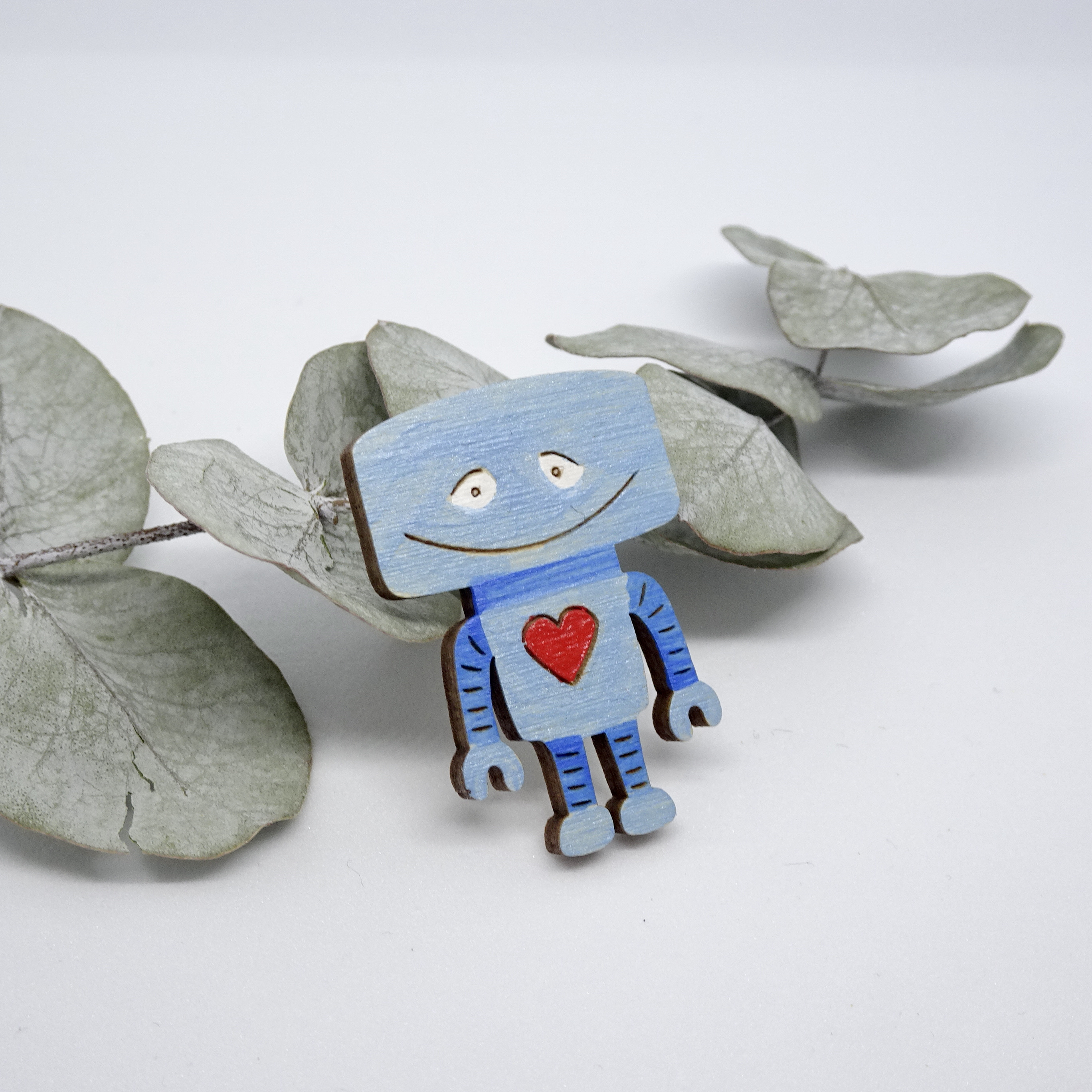Brož Jelly Fish Robot více barev Barva: Modrá