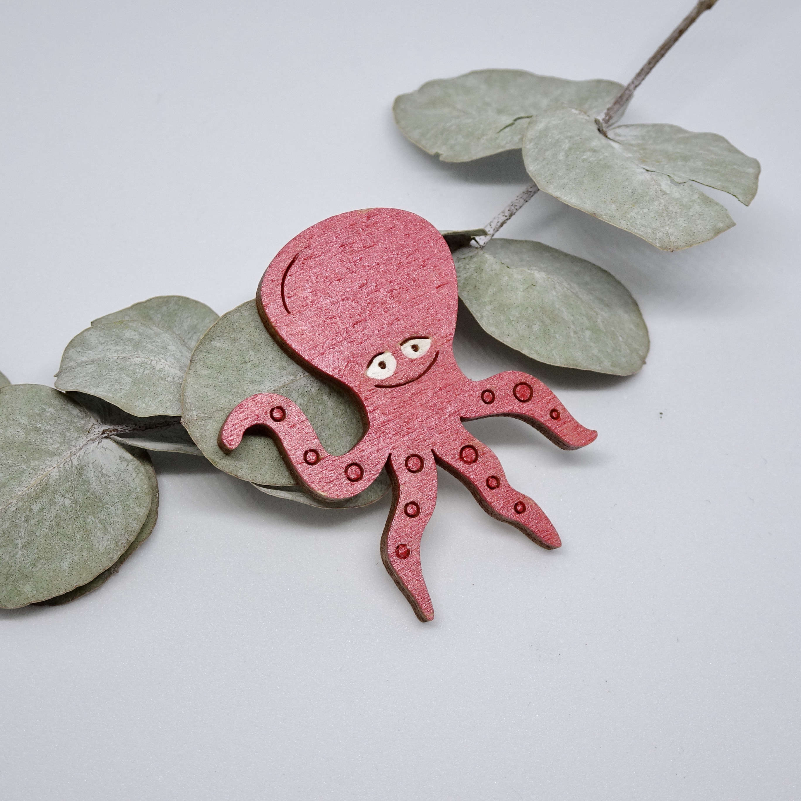 Brož Jelly Fish Chobotnice více barev Barva: Růžová