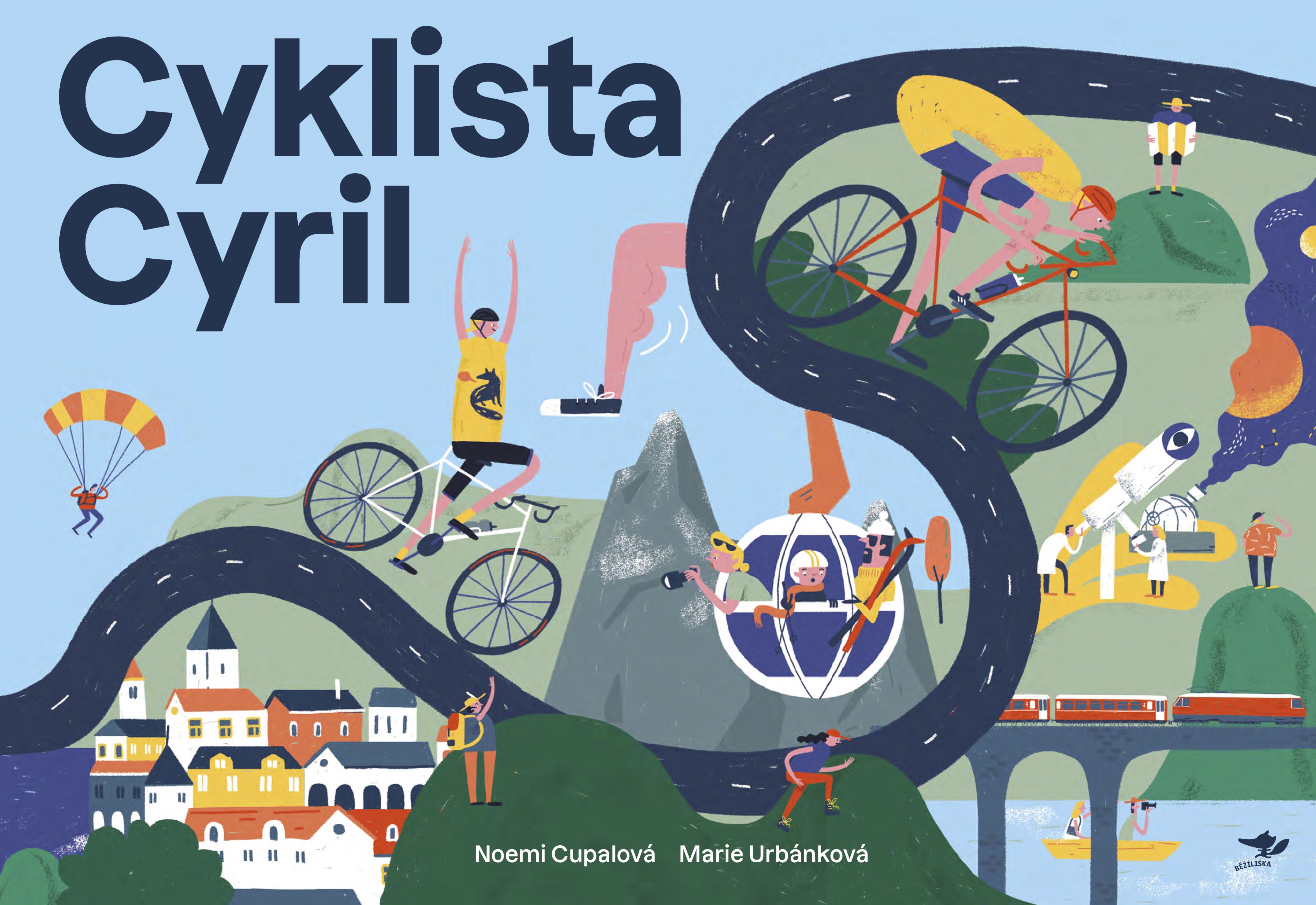 Kniha Běží liška Cyklista Cyril