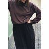 67272 14 mikina minile fluff dark brown