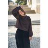 67272 5 mikina minile fluff dark brown