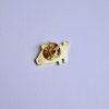 68894 4 pin jelly fish zlate prasatko